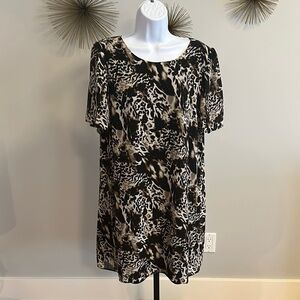 Kensie Animal Print Short Sleeve Dress​